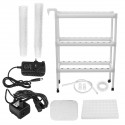 110-220V 3 Layers Hydroponic Growing Kit 6 Pipes 54 Holes Vertical Style Double Side Water Curlture Set Garden Vegetable Plantin