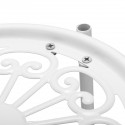 Plants Pot Flower Shelf Bracket Holder Stand Metal Planter Storage Organizer Display Rack Home Garden Decorations - White