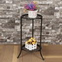 Plants Pot Flower Shelf Bracket Holder Stand Metal Planter Storage Organizer Display Rack Home Garden Decorations - White