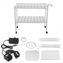 110-220V 2 Layers Hydroponic Growing Kit 6 Pipes 54 Holes Vertical Style Double Side Plant Water Culture Growing Tools Kit - US 