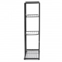 4 Layers Retro Iron Flower Stand Pot Plant Display Shelves Garden Home Decoration - White