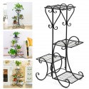 4 Tier Metal Shelves Flower Pot Plant Stand Display Indoor Outdoor Garden Home - #1