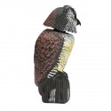 Artificial  Owl with Rotating Head Outdoor Hunting Decoy Garden Yard Landscape Ornament 