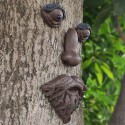 Outdoor Tree Old Man Art Sculpture Tree Sculpture Home Gardening Tree Face for Garden Decoration