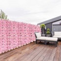 0.5*3M Artificial Ivy Hedge Grass Wall Panel Artificial Leaves Plants Greenery Garlands Hanging Screening Roll Flower Private Fe