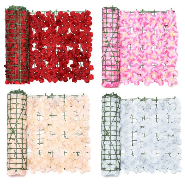 0.5*3M Artificial Ivy Hedge Grass Wall Panel Artificial Leaves Plants Greenery Garlands Hanging Screening Roll Flower Private Fe