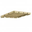 Garden Swing Chair Canopy Cover Shade Sail Waterproof UV Resistant Outdoor Courtyard Hammock Tent Swing Top Cover - Beige