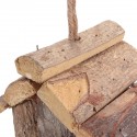 Vintage Wooden Bird House Nesting Box Small Wild Birds Nest Home Garden Decoration