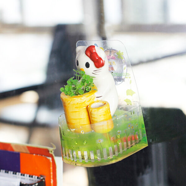 DIY Mini Ceramic Animal Chuck Potted Plant Desktop Office Decor - Pig