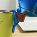 Interest Mini DIY Changed Iron Man Potted Plants Office Home Plant -  Red