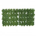 0.5M Outdoor Artificial Faux Ivy Leaf Privacy Fence Screen Decor Panels Hedge Garden Wall Cover - Evergreen Leaf
