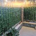 0.5M Outdoor Artificial Faux Ivy Leaf Privacy Fence Screen Decor Panels Hedge Garden Wall Cover - Evergreen Leaf