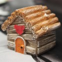 Micro Landscape Decorations  Mini House Garden DIY Decor  - Blue