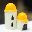 Mini  Castle Micro Landscape Decorations Garden DIY Decor -  Red