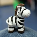 Mini Cute Zebra Micro Landscape Decorations Garden DIY Decor -  Pink