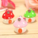 Miniature Mushroom Ornament Potted Plant Landscape Garden DIY Decor -  Pink