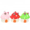 Miniature Mushroom Ornament Potted Plant Landscape Garden DIY Decor -  Pink
