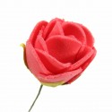 Miniature Rose Ornaments Potted Plant Craft Garden Bonsai DIY Decor - Blue