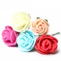 Miniature Rose Ornaments Potted Plant Craft Garden Bonsai DIY Decor - Blue