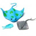 Mini Fish Whale Micro Landscape Decorations Garden DIY Decor - Blue spots flat fish