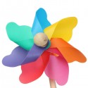 Colorful PVC Wooden Windmill Home Garden Party Wedding Decoration Kid Toy - 12cm