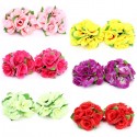 Artificial Wedding Silk Rose Flower Ball With Leaves Party Home Decoration - Rose
