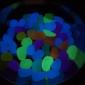 50pcs Glow Pebbles Luminous Stone Rocks In The Dark for Outdoor Pool Walkways Path Patio Lawn Decor - 100pcs Yellow