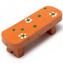 DIY Craft Landscape Simulation Bench Potted Plant Garden Decor - Orange