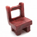 Mini  Stool Chair Desk Figurine Micro Landscape Ornament Gardening Decoration DIY Bonsai Craft - Purple Stool
