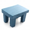 Mini  Stool Chair Desk Figurine Micro Landscape Ornament Gardening Decoration DIY Bonsai Craft - Purple Stool