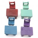 Mini  Stool Chair Desk Figurine Micro Landscape Ornament Gardening Decoration DIY Bonsai Craft - Purple Stool