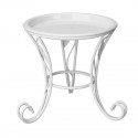 Metal Outdoor Indoor Flower Pot Plant Stand Garden Patio Decor Flower Rack Home Display - white
