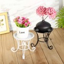 Metal Outdoor Indoor Flower Pot Plant Stand Garden Patio Decor Flower Rack Home Display - white