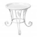Metal Outdoor Indoor Flower Pot Plant Stand Garden Patio Decor Flower Rack Home Display - white