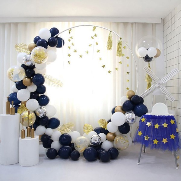 60/80/100CM Balloon Arch Stand Vintage Wedding Flower Wreath Background Rack Birthday Party Decoration Flower Stand Frame - 100c