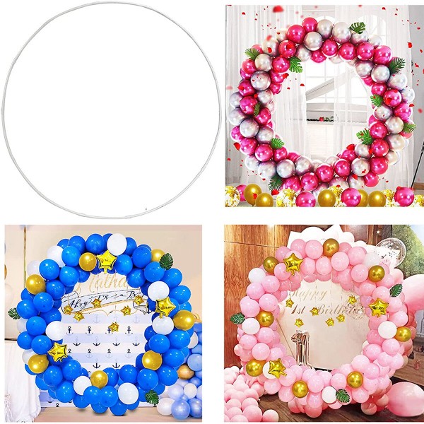 60/80/100CM Balloon Arch Stand Vintage Wedding Flower Wreath Background Rack Birthday Party Decoration Flower Stand Frame - 100c