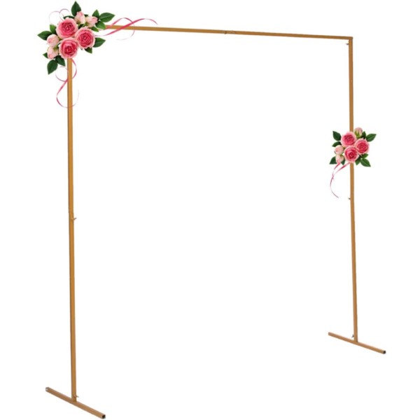  Square Metal Arch Wedding Party Bridal Prom Garden l Decoration Party Supplies Decorations - Gold