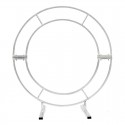 1.2m/1.5m/2m Circle Arch Framework Metal Round Wedding Party Romantic Backdrop - 2m