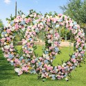 1.2m/1.5m/2m Circle Arch Framework Metal Round Wedding Party Romantic Backdrop - 2m
