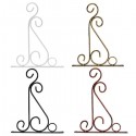 Classic Romantic Wrought Iron Flower Stand Hook Wrought Iron Plants Pots Hooks - Black