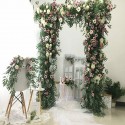 1X2M Wedding Stage Background Frame Wrought Iron Decorative Flower Stand Custom Wedding Square Arch Shelf Wedding Decor 