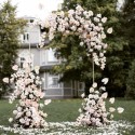  1X2M Wedding Stage Background Frame Wrought Iron Decorative Flower Stand Custom Wedding Square Arch Shelf Wedding Decor 