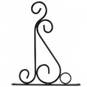 Classic Romantic Wrought Iron Flower Stand Hook Wrought Iron Plants Pots Hooks - Black