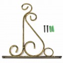 Classic Romantic Wrought Iron Flower Stand Hook Wrought Iron Plants Pots Hooks - Black