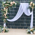 1X2M Wedding Stage Background Frame Wrought Iron Decorative Flower Stand Custom Wedding Square Arch Shelf Wedding Decor 