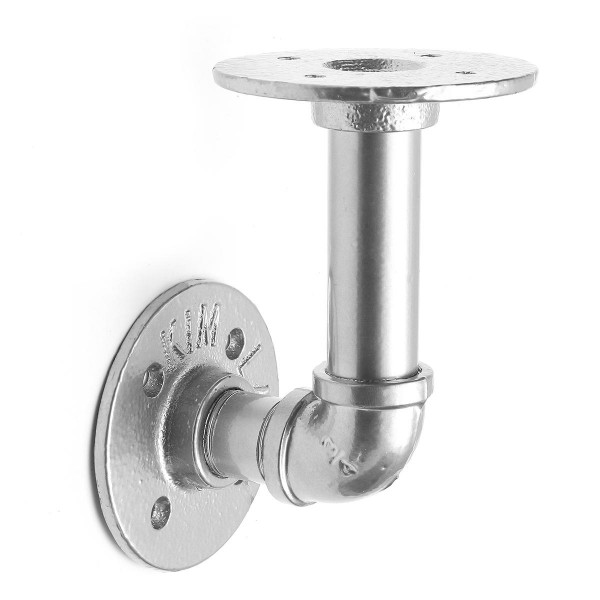 Iron Pipe Shelf Brackets Support Wall Mount Industrial Holder 13cm