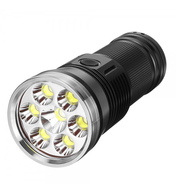 HAIKELITE HK07 XPH50.2 23000LM 6500K 7 LED Flashlight Super Bright 6 Modes Type-C Charging Searchlight Power Bank
