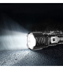 XHP90 Zoomable Flashlight 5 Modes USB-C Rechargeable Searchlight Hunting Camping Fishing