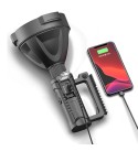 XHP70 5W 100-500m Brightness LED Floodlight with Tripod USB Phone Power Bank Rechareable Poweful Searching Flashlight - S