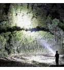 XHP70 5W 100-500m Brightness LED Floodlight with Tripod USB Phone Power Bank Rechareable Poweful Searching Flashlight - S